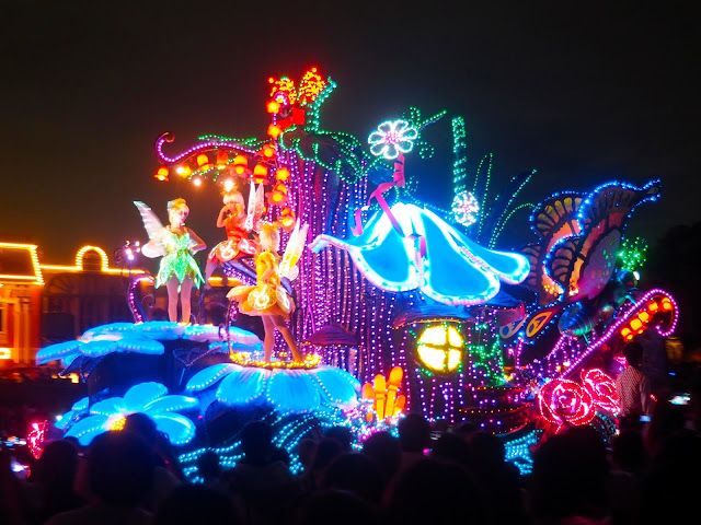 Tinkerbell float, Dreamlights parade, Tokyo Disneyland, Japan