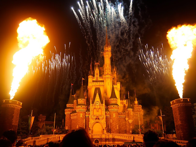 Once Upon A Time night show on the Cinderella Castle, Tokyo Disneyland, Japan