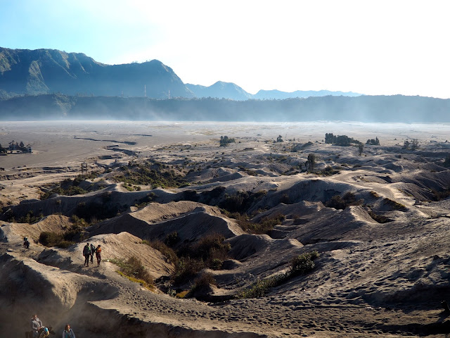 View from the crater of Mt Bromo, East Java, Indonesia
