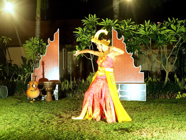 Traditional Balinese dance in Kubuku hotel, Pemuteran, Bali, Indonesia