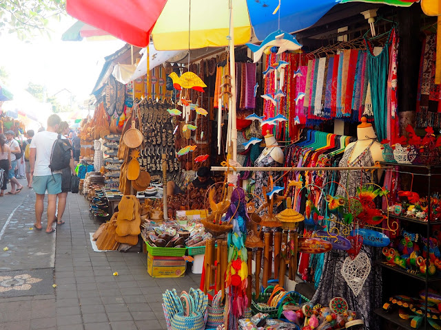 Art market in Ubud, Bali, Indonesia