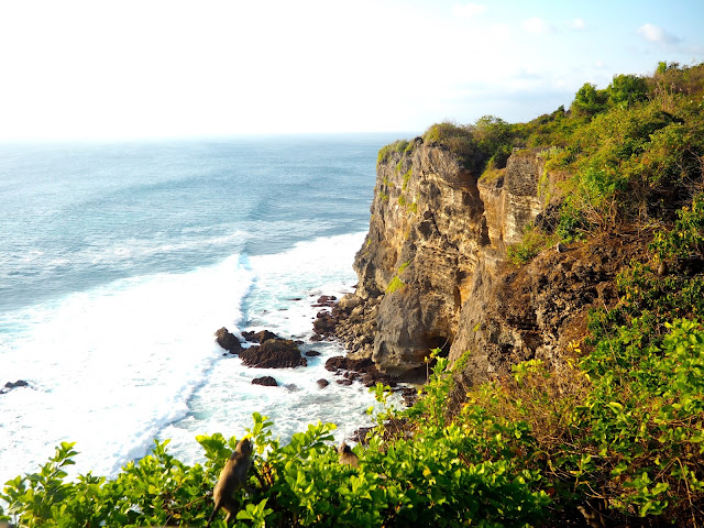 Cliff views from Uluwatu Temple, Bali, Indonesia