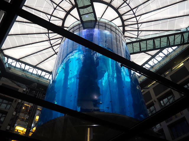 Aquarium tank in Radisson Blu, Berlin, Germany