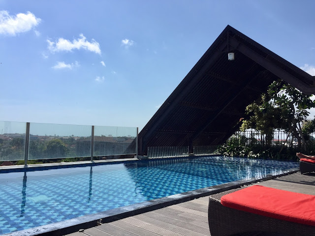 Rooftop pool in Legian, Bali, Indonesia