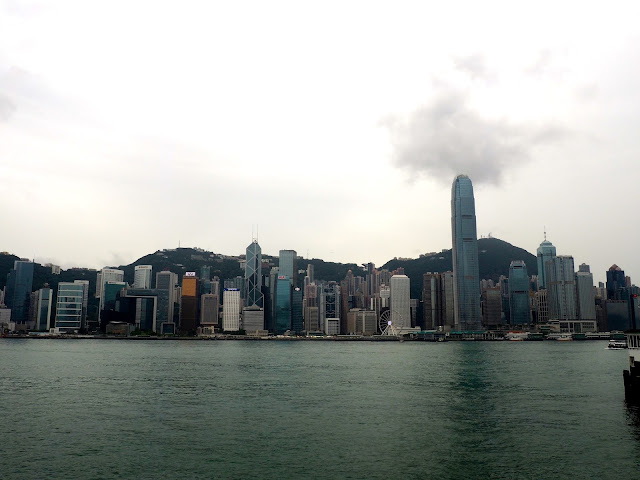 View of Hong Kong skyline and Victoria Harbour from Kowloon