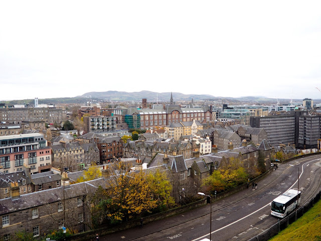 Views from the Esplanade outside Edinburgh Castle, Royal Mile, Edinburgh