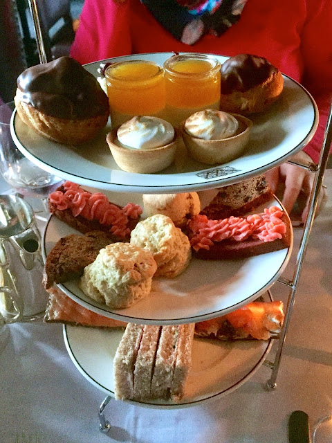 Afternoon tea platter at The Witchery by the Castle, Edinburgh