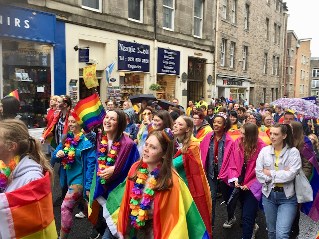 Edinburgh Pride Parade 2018 on Royal Mile