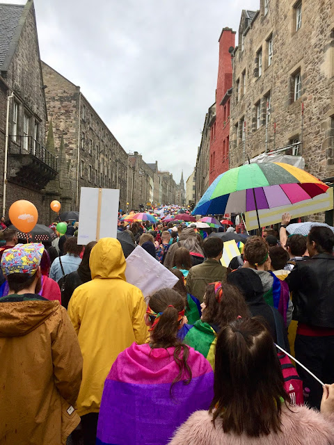 Edinburgh Pride Parade 2018 on Royal Mile