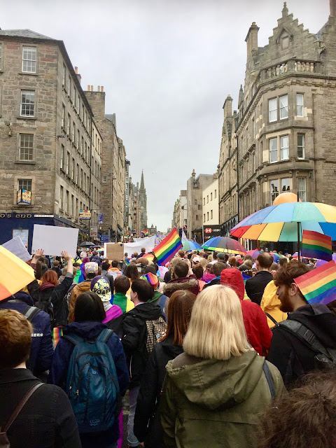 Edinburgh Pride Parade 2018 on Royal Mile