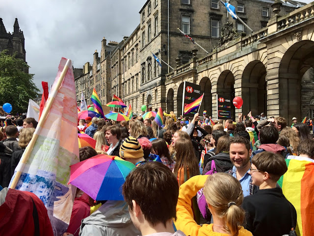 Edinburgh Pride Parade 2018 on Royal Mile