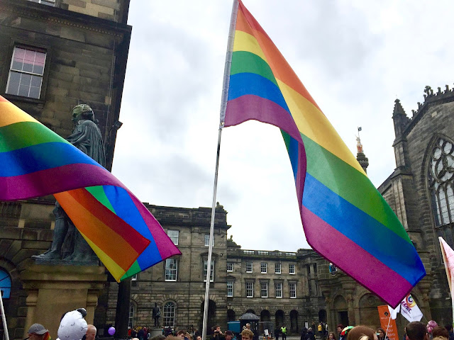 Edinburgh Pride Parade 2018 on Royal Mile