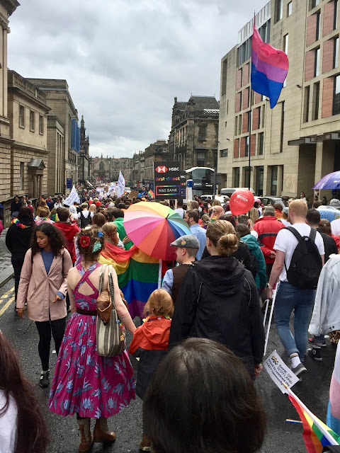 Edinburgh Pride Parade 2018 on Royal Mile