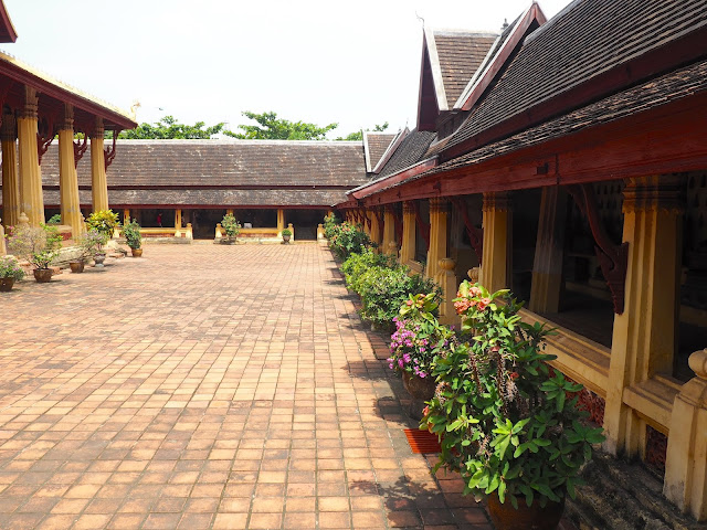 Buddhist temple in Vientiane, Laos