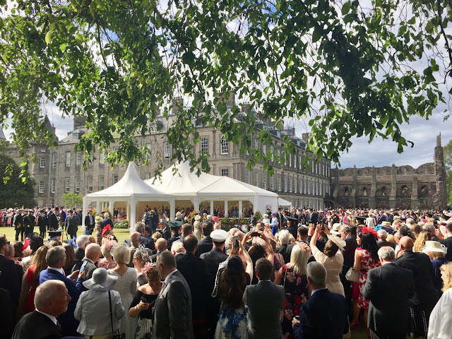 Queen's arrival at Holyrood Palace, Royal Garden Party