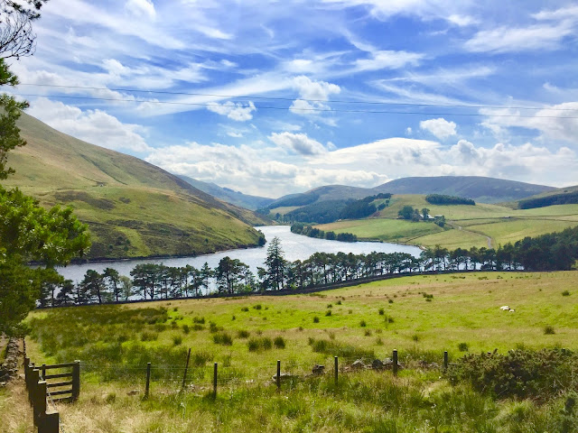 Glencorse Reservoir view walk in the Pentland Hills, Edinburgh, Scotland