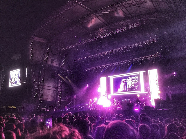 Kings of Leon performing at the 2018 Glasgow Summer Sessions, in Bellahouston Park