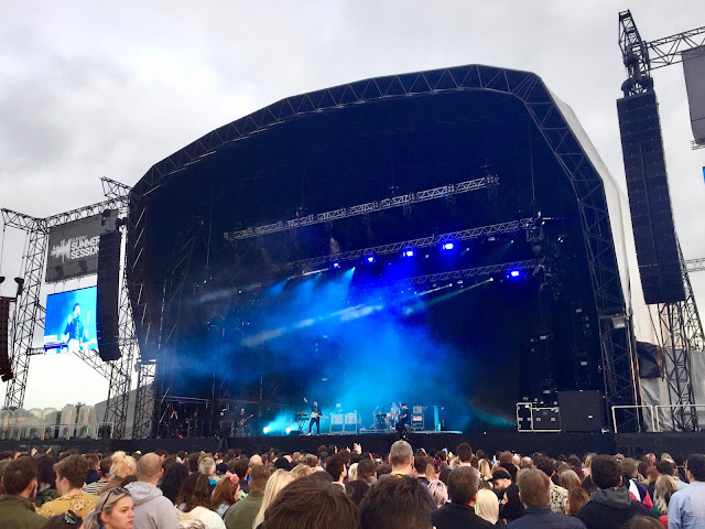 The Wombats performing at the 2018 Glasgow Summer Sessions, in Bellahouston Park