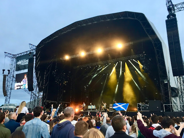 The Wombats performing at the 2018 Glasgow Summer Sessions, in Bellahouston Park