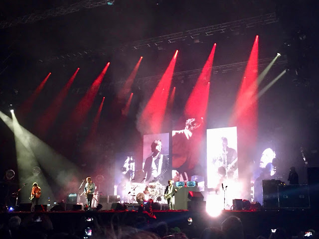 Kings of Leon performing at the 2018 Glasgow Summer Sessions, in Bellahouston Park