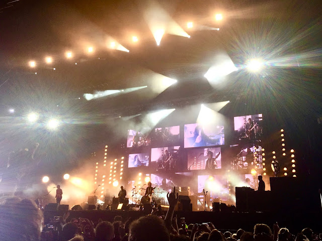 Kings of Leon performing at the 2018 Glasgow Summer Sessions, in Bellahouston Park