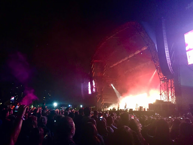 Kings of Leon performing at the 2018 Glasgow Summer Sessions, in Bellahouston Park