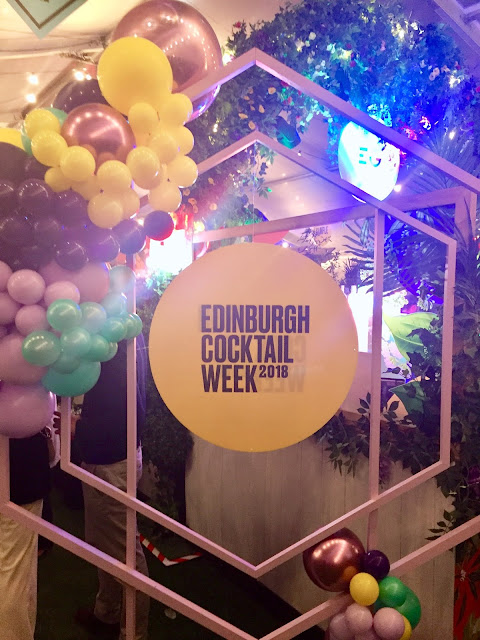 Edinburgh Cocktail Week sign in the Cocktail Village