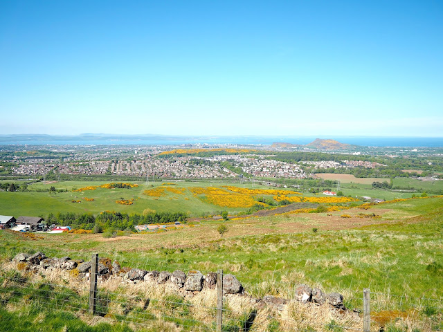 Edinburgh viewpoint from Capital View Walk, Pentland Hills