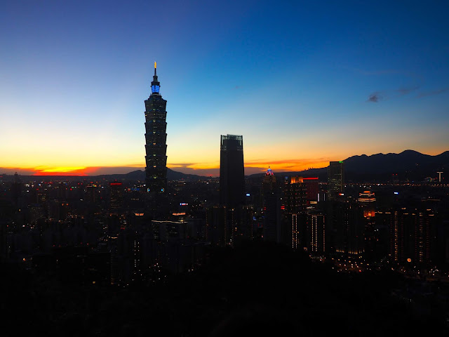 Sunset from Elephant Mountain, Taipei, Taiwan