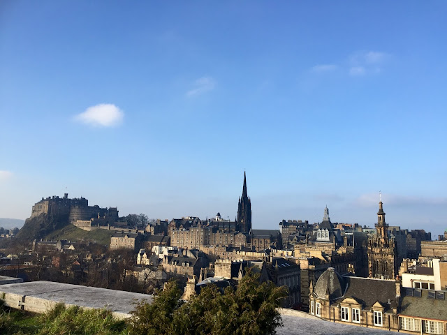 Edinburgh viewpoint from the National Museum of Scotland rooftop