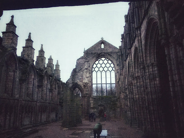 Holyrood Abbey, next to the Palace of Holyrood House, Edinburgh, Scotland
