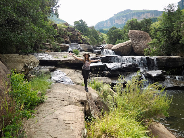 Waterfall hike, Drakensberg National Park, South Africa