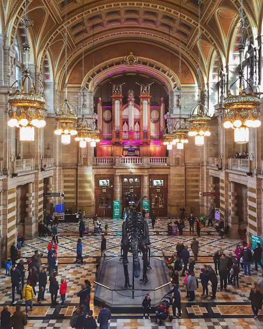 Dippy on Tour in the Kelvingrove Art Gallery & Museum, Glasgow, Scotland