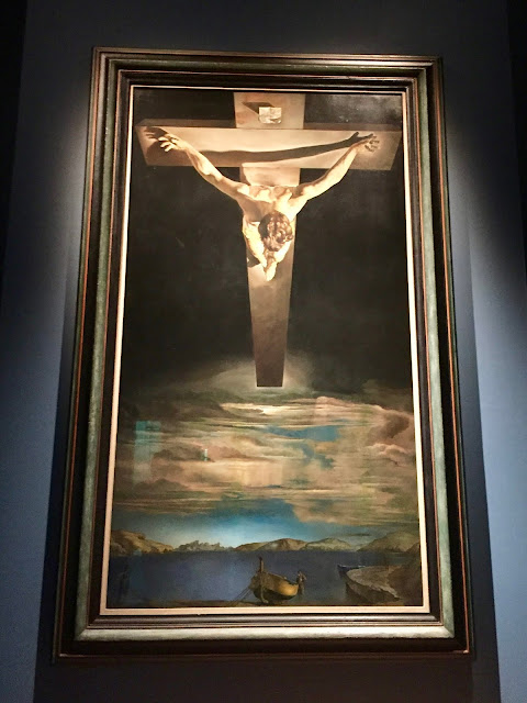 Christ of St John on the Cross by Salvador Dali in the Kelvingrove Art Gallery & Museum, Glasgow, Scotland