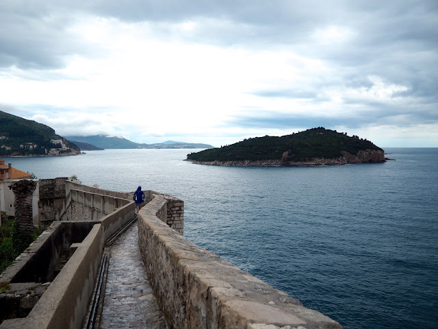 Lokrum Island from City Walls, Dubrovnik, Croatia