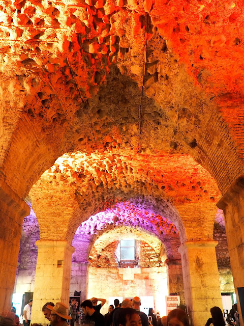 Basements under Diocletian's Palace, Split, Croatia