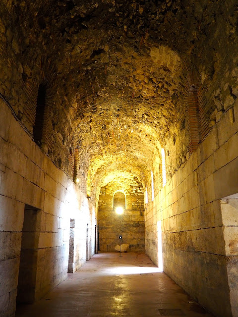Basements under Diocletian's Palace, Split, Croatia