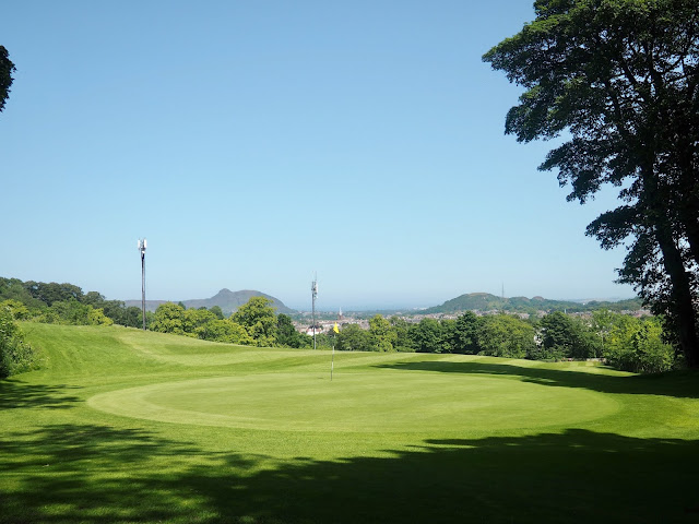 Golf course & view from Western Craiglockhart Hill, Edinburgh