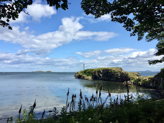 View of Inchcholm Island from Fife Coastal Path, Dalgety Bay