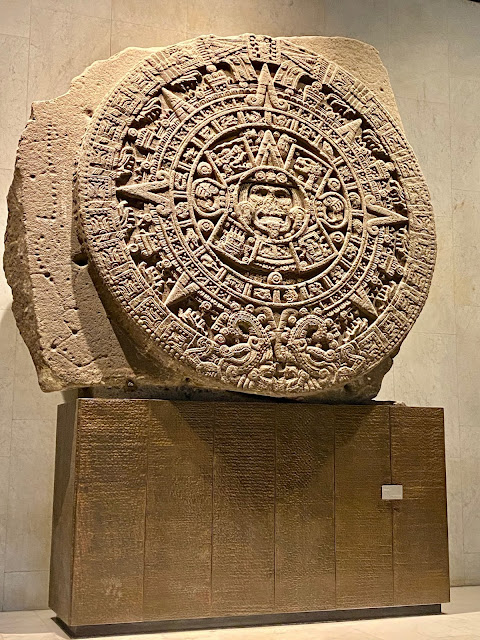The Sun Stone, Tenochtitlan & Mexica exhibit, National Museum of Anthropology, Mexico City, Mexico