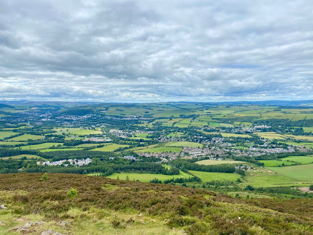 View from the Eildon Hills - top photo in Exploring the Scottish Borders.