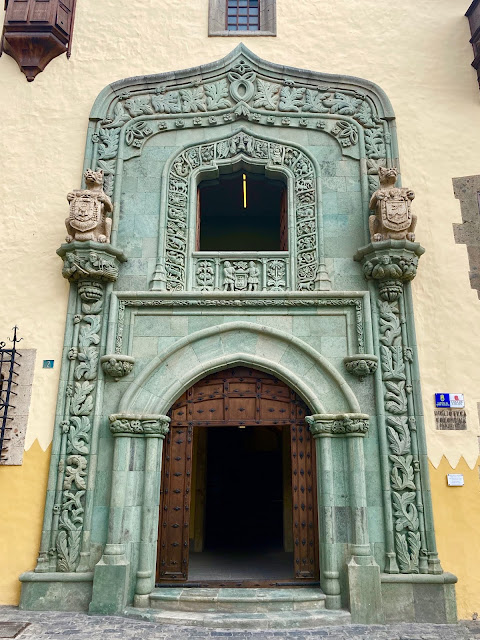 Doorway of Casa de Colon, Las Palmas, Gran Canaria, Spain