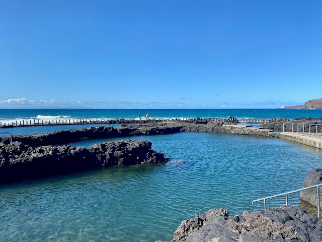 Natural ocean swimming pools in Agaete, Gran Canaria, Spain