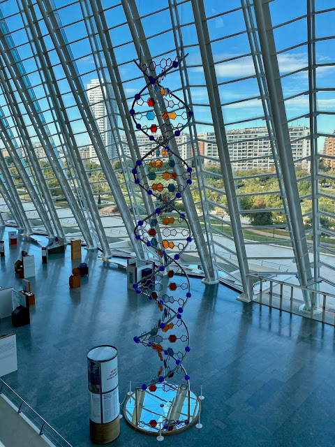 DNA model in the Science Museum, City of Arts & Science, Valencia, Spain