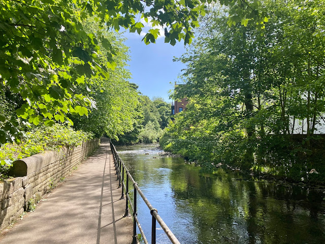 Edinburgh walking route alongside the Water of Leith, Scotland