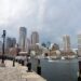 A Weekend in Boston, USA - blog feature photo - Boston waterfront skyline from Fan Pier Park