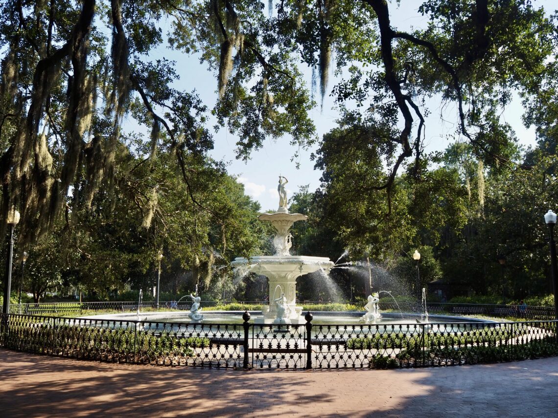 Weekend in Savannah feature photo - Forsyth Park fountain