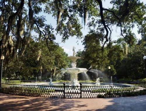 Weekend in Savannah feature photo - Forsyth Park fountain