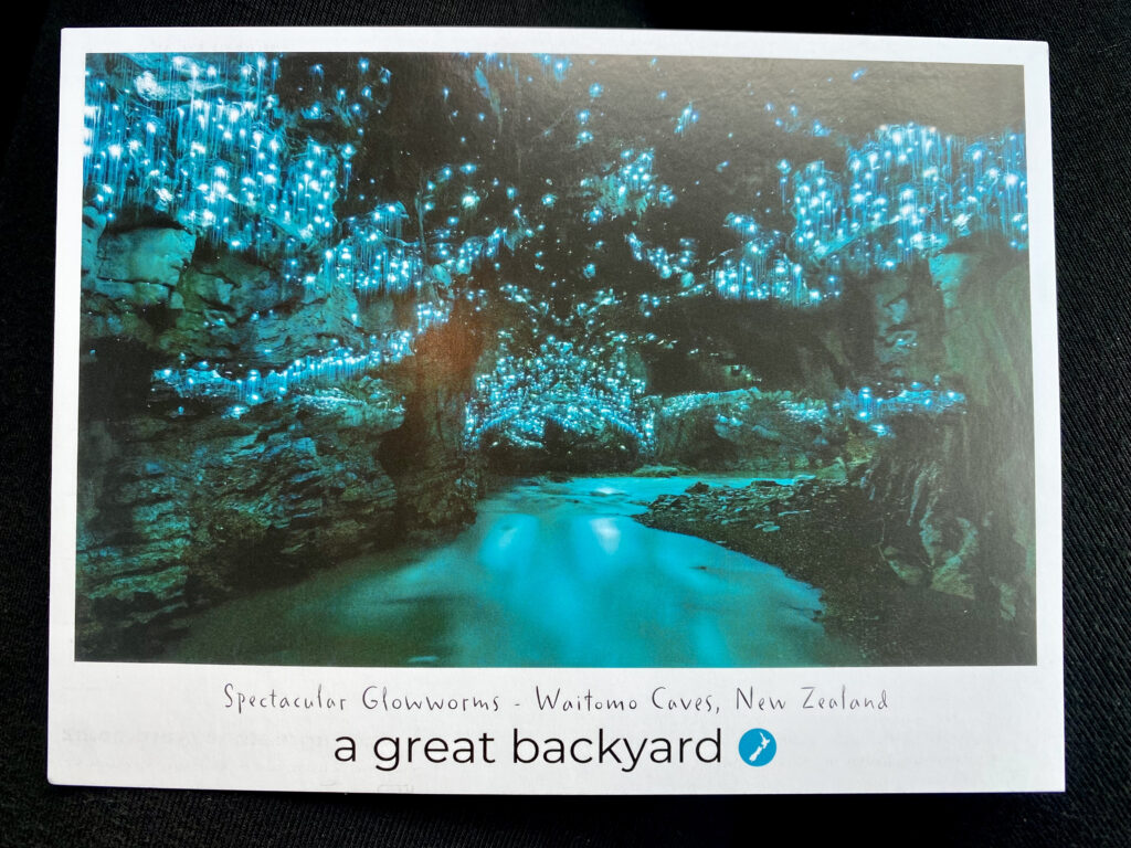 Waitomo Glowworm Cave postcard from a long weekend in Tauranga