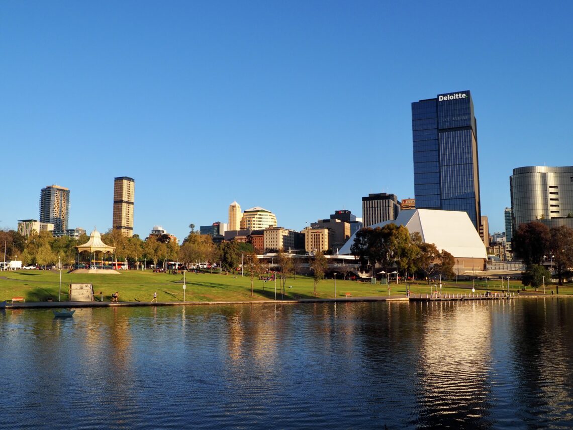 Highlights of Adelaide - feature photo - Adelaide city skyline behind the River Torrens, Australia